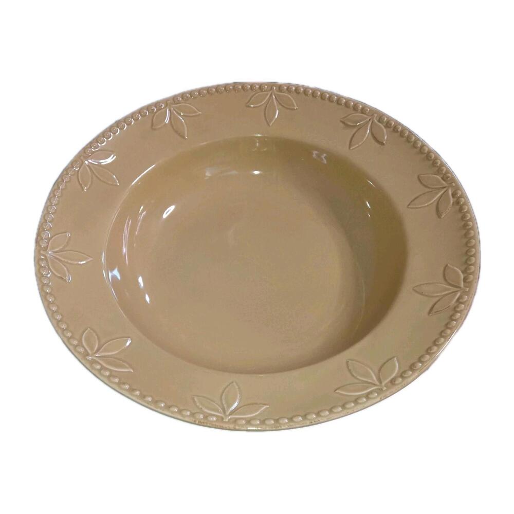 Signature Sorrento Wheat (Gold)  13 1/2 In Large Bowl  3 In Deep By Debby Segura